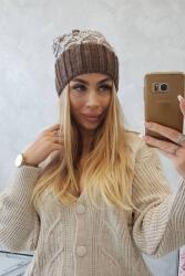 Kesi Milano polár sapka K203 ecru melange+erős