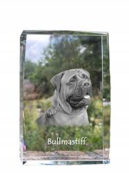 Art-Dog Bullmastiff kutya kép kristályban, ajándéktárgy, trófea, köszönetajándék (5055882465596)