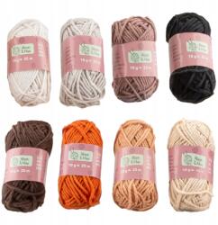 Alison & Mae Fonal Mini Fonal Készlet Horgoláshoz 8 darab 25 m 10 g B (2542587)