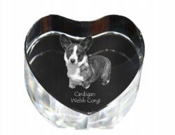 Art-Dog Cardigan Welsh Corgi kristály szív, dísz, kutya fénykép ajándéktárgy (5055882446076)