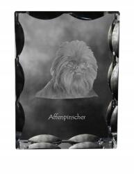 Art-Dog Majom pincher kutya kép díszes kristályban, ajándéktárgy, lakásdekoráció (5055882448926)