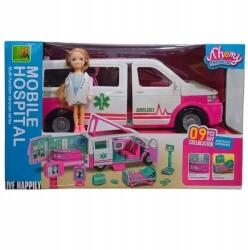  Mentőautó szett babával, 12 db-os