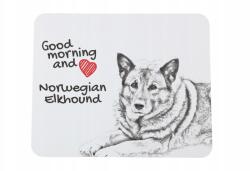 Art-Dog Elkhund egérpad kutyával, az Ön fényképével (5055882492226)