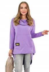 Kesi Hosszú hátú kapucnis pulóver, sötét lila