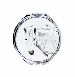  Fjordi ló kompakt zsebtükör lóval fényképpel (5055882483057)