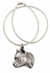 Art-Dog Amstaf Amstaff kutya nyaklánc, medál ezüst kígyó láncon (5906111282388)