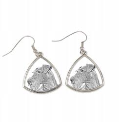 Art-Dog Ír terrier háromszög alakú lógós fülbevaló kutyával, fényképpel (5055882475502)