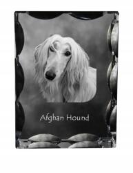 Art-Dog Afgán agár kutya fotó díszes kristályban, ajándéktárgy, lakásdekoráció (5055882447967)