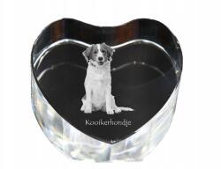 Art-Dog Kooikerhondje kristály szív, dísz, kutya fénykép ajándéktárgy (5055882445871)
