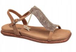 Artiker Női szandál Artiker 56C1365 36 Barna Lapos Strassz Kényelmes (56C1365 Brązowe)