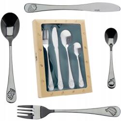 sklep. sokomedica Gyerek Evőeszköz Szett Acél 4 Db-os Teáskanál Villa Kés Kanál Szett (276333)