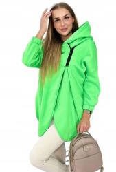 Kesi Rövid cipzáras pulóver, neon zöld