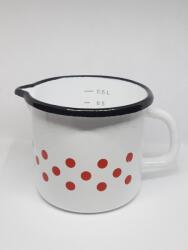  Zománcos füles kiöntő 0, 6l mércés (12583)