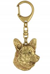 Art-Dog Cardigan Welsh Corgi aranyozott kutya kulcstartó, kulcstartó (5906111204083)