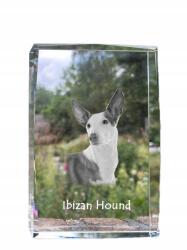 Art-Dog Ibizai podenco kristályos kutya fotó, emléktárgy, trófea, köszönetajándék (5055882466463)