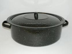  Zománc Lábas 20L, 44cm Fekete (14593)