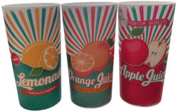 Pohár műanyag 470ml Mintás (50869)