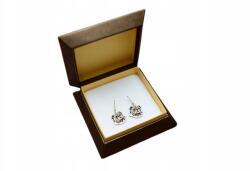 Art-Dog Angol bulldog lógós fülbevaló kutyákkal ajándékdobozban (5060383202519)