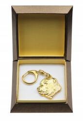 Art-Dog Közép-ázsiai juhászkutya aranyozott kutya kulcstartó díszdobozban (5906111205561)