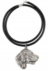 Art-Dog Angol szetter nyaklánc kutyával, szíjas medál, medál (5906111280445)