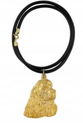 Art-Dog Cocker spániel amerikai aranyozott kutya nyaklánc, medál (5906111285754)