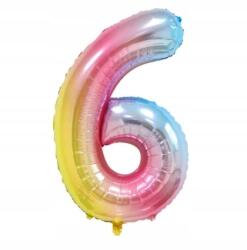 brokatove Számjegy 6 Léggömb Hat Színes Fólia Alakú Szám Születésnap Party 1m