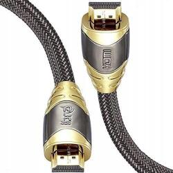 Ibra Hdmi 2.1 8K kábel, 48 Gbps, 60 Hz, 2 méter Ibra Luxury Gold High Speed Ethernet (6916532987501)