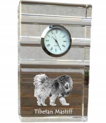  Tibeti masztiff kristály asztali karóra kutyával, saját fotóval (5060383449792)