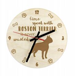  Boston terrier gravírozott kutyaóra, átmérő 30 cm, kutya neve (5906111249848)
