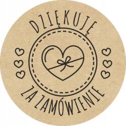  Kraft matricák 65 mm 100db Köszönöm A Rendelést (EPL-131.FI65.DZZZ.40.100)