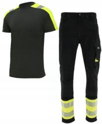 Keilor Rugalmas Munkavédelmi sztreccs nadrág fényvisszaverő Spandex póló 56-os (UBRANIE ROBOCZE ACTIFLEX + KOSZULKA)