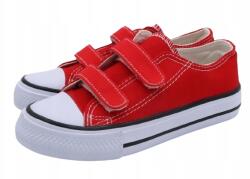  Gyerek tépőzáras tornacipő iskolai papucs JZL-04-1 r26 (JZL-04-1 RED)