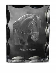 Art-Dog Frizbi ló fotó díszes kristályban, ajándéktárgy, lakásdekoráció (5055882450066)