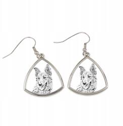 Art-Dog Baskír juhászkutya háromszög alakú lógós fülbevaló kutyával, fényképpel (5055882475670)