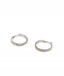  Acél fülbevaló körökkel 30 mm