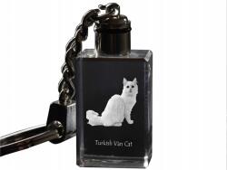 Art-Dog Török macska van kristály kulcstartó világító fényképes kulcstartó (5055882428881)
