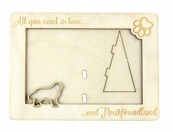 Art-Dog Newfundland gravírozott képkeret kutyával, kutya neve, formátum 10x15 cm (5906111216246)