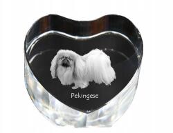 Art-Dog Pekingi kristály szív, dísz, kutya fényképes ajándéktárgy (5055882444812)