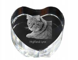 Art-Dog Skót macska kristály szív, dísz, macska fénykép ajándéktárgy (5055882446953)