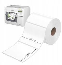 Print&Stick 102x51mm Matt etikett címke Epson ColorWorks készülékhez