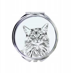 Szomáliai macska kompakt zsebtükör macskával fényképpel (5055882482869)