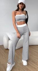 Shein Női Szürke Kockás Casual Nadrág 38 V2B