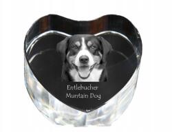Art-Dog Entlebucher kristály szív, dísz, ajándéktárgy kutya fotóval (5055882445635)