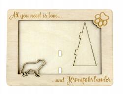 Art-Dog Kromfohrlander gravírozott képkeret kutyával, kutya neve (5906111217014)