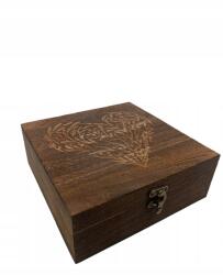  Fa Ajándékdoboz Tároló, 19, 5×19, 5×7cm (6914948453597)