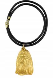 Art-Dog Shih Tzu aranyozott kutya nyaklánc, szíjas medál (5906111285952)