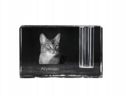  Abesszin macska tolltartó állvány, kristály rendszerező macska fotóval (5055882437500)