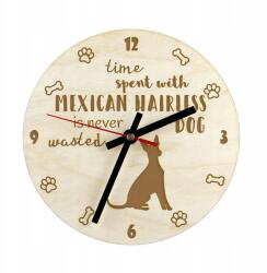  Meztelen mexikói kutya gravírozott kutyaóra, átmérő 30 cm, kutya neve (5055882401297)
