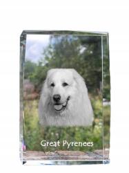 Art-Dog Pireneusi hegyi kutya fotó kutya kristály, emléktárgy, trófea (5055882466722)