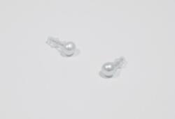  Ezüst fülbevaló gyöngyökkel 8mm A064